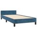 Estructura de cama con cabecero Rayas horizontales 100x200 Estructura de cama con cabecero Rayas horizontales 100x200 Azul