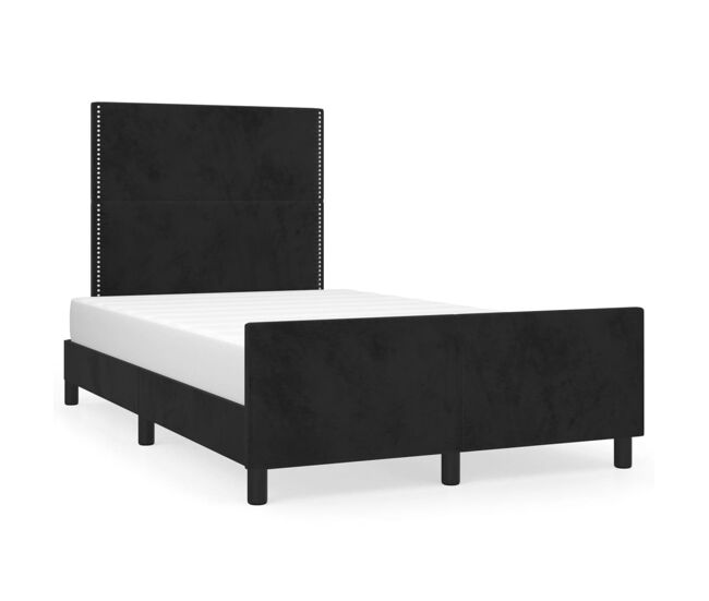 Estructura de cama con cabecero Liso con clavos 120x200