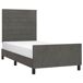 Estructura de cama con cabecero Rayas horizontales 80x200 Estructura de cama con cabecero Rayas horizontales 80x200 Azul