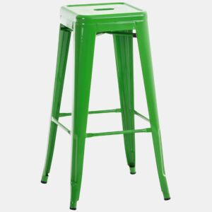 Taburete de bar Joshua Metal Verde 43X43X76 cm
