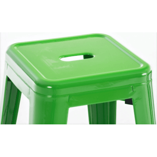 Taburete de bar Joshua Metal Verde 43X43X76 cm