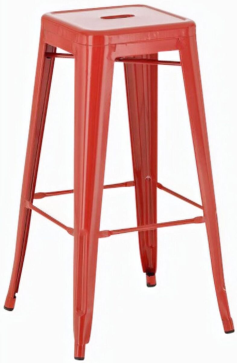 Taburete industrial joshua de metal pulverizado 43x43x77 cm