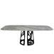 ANGEL CERDA Mesa comedor ovalada barril mármol porcelánico y acero negro 238x110 ANGEL CERDA Mesa comedor ovalada barril mármol porcelánico y acero negro 238x110 Azul/ Negro
