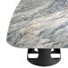 ANGEL CERDA Mesa comedor ovalada barril mármol porcelánico y acero negro 238x110 ANGEL CERDA Mesa comedor ovalada barril mármol porcelánico y acero negro 238x110 Azul/ Negro