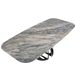 ANGEL CERDA Mesa comedor ovalada barril mármol porcelánico y acero negro 238x110 ANGEL CERDA Mesa comedor ovalada barril mármol porcelánico y acero negro 238x110 Azul/ Negro