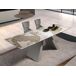 ANGEL CERDA Mesa comedor extensible rectangular mármol porcelánico y acero gris taupé 260x90 ANGEL CERDA Mesa comedor extensible rectangular mármol porcelánico y acero gris taupé 260x90 Blanco