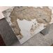 ANGEL CERDA Mesa comedor extensible rectangular mármol porcelánico y acero gris taupé 260x90 ANGEL CERDA Mesa comedor extensible rectangular mármol porcelánico y acero gris taupé 260x90 Blanco