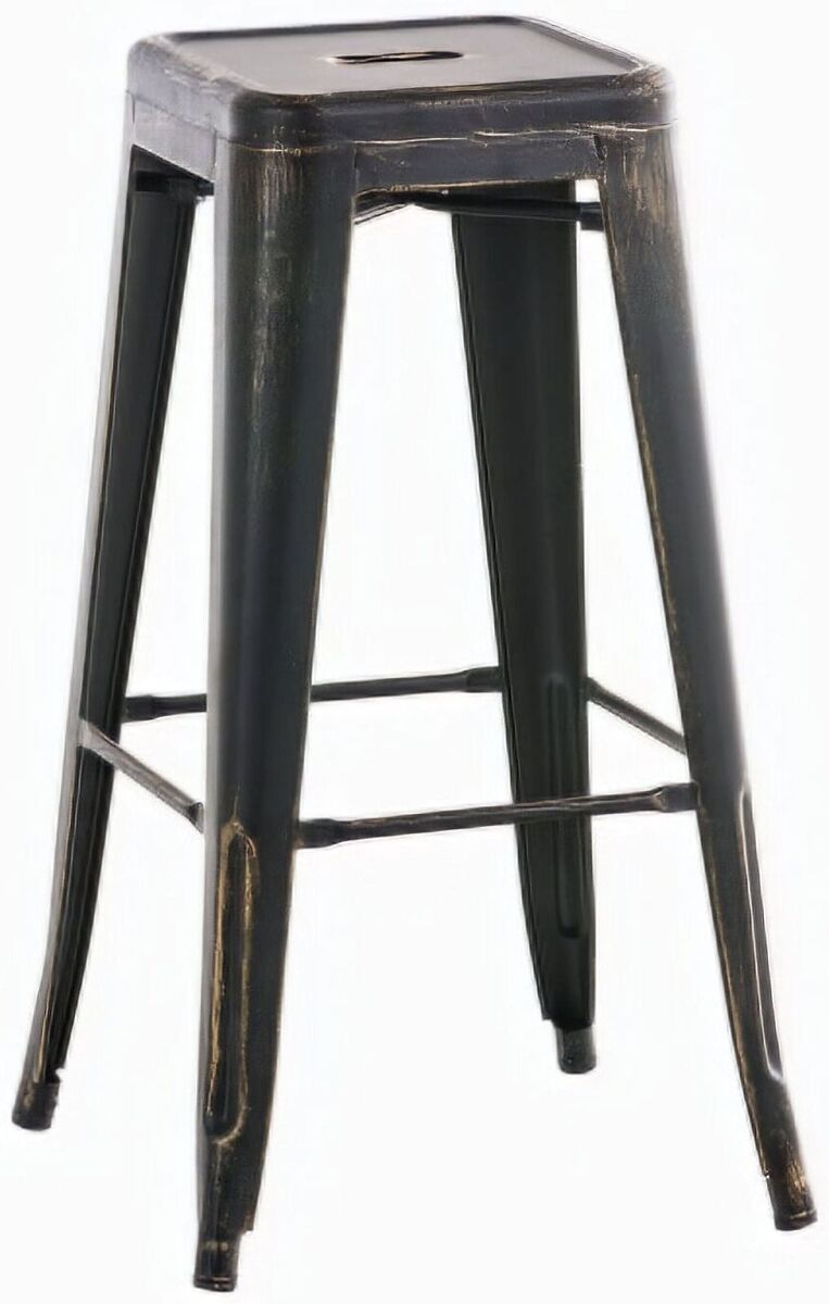 Taburete industrial joshua de metal pulverizado 43x43x77 cm