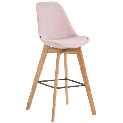 Taburete Metz En Terciopelo Rosado 56X48X112 cm Taburete Metz En Terciopelo Rosado 56X48X112 cm