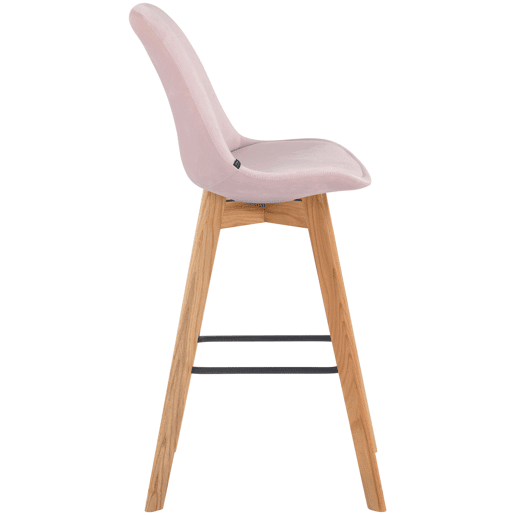 Taburete Metz En Terciopelo Rosado 56X48X112 cm Taburete Metz En Terciopelo Rosado 56X48X112 cm