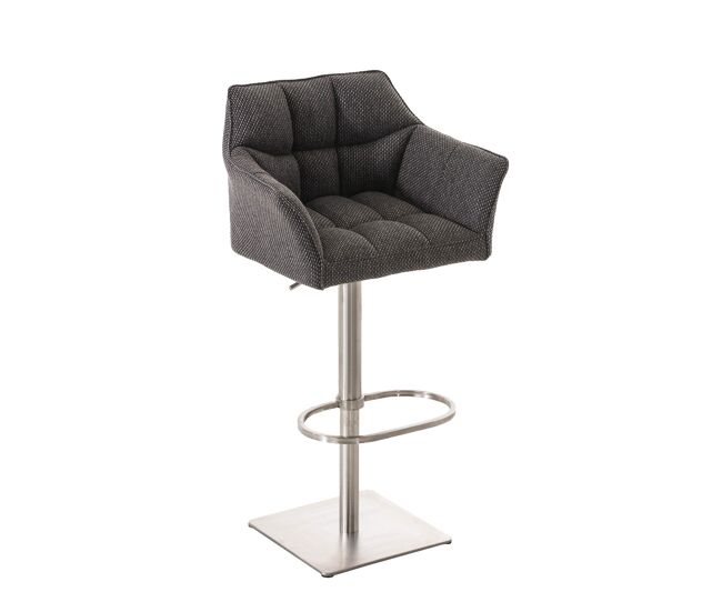 Taburete de bar damaso en tela 45x64x88-113 cm