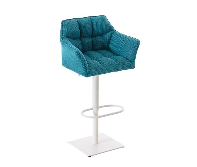 Taburete de bar damaso en tela 45x64x88-113 cm
