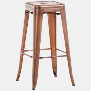 Taburete de bar Joshua Metal Cobre 43X43X76 cm