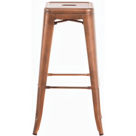Taburete de bar Joshua Metal Cobre 43X43X76 cm