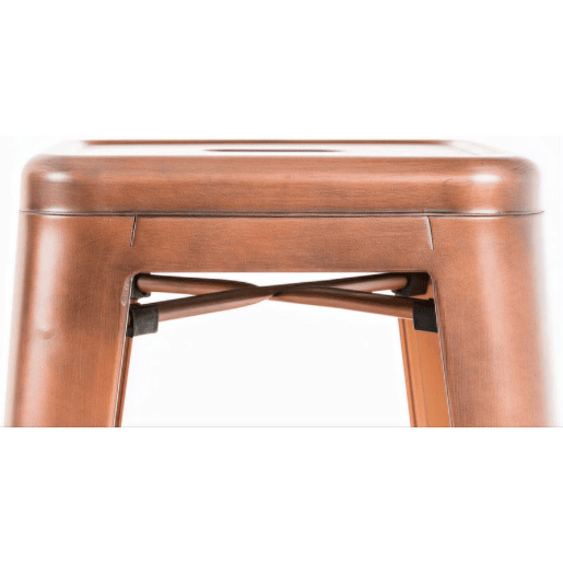 Taburete de bar Joshua Metal Cobre 43X43X76 cm