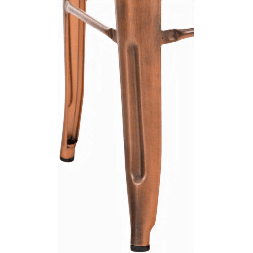 Taburete de bar Joshua Metal Cobre 43X43X76 cm