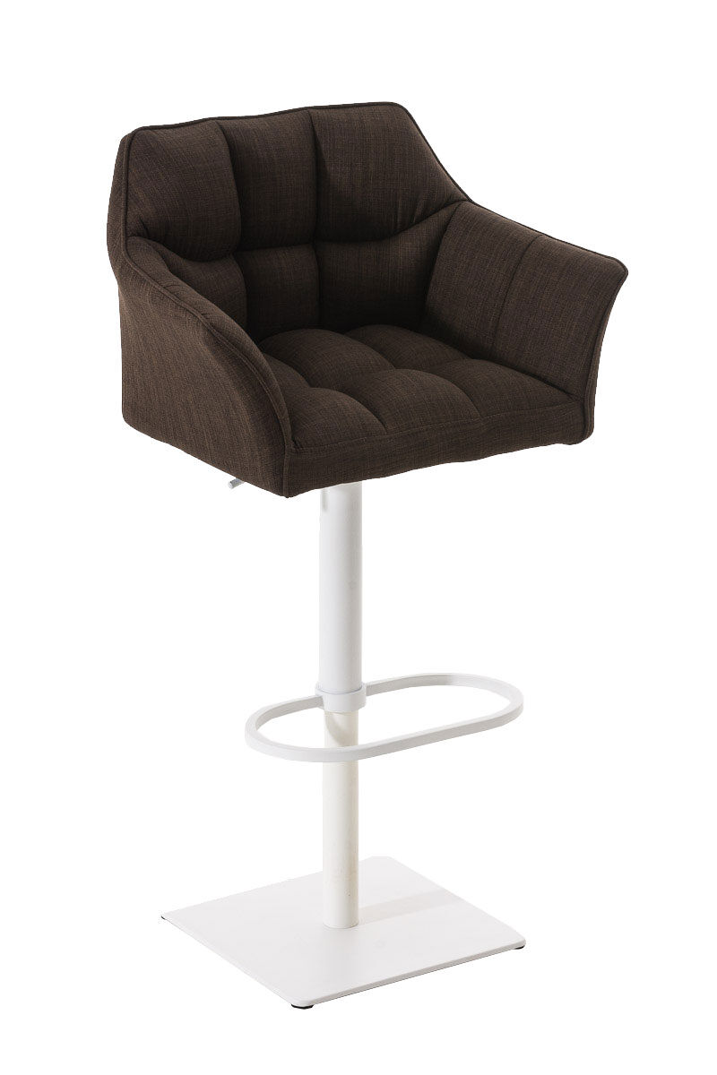 Taburete de bar damaso en tela 45x64x88-113 cm
