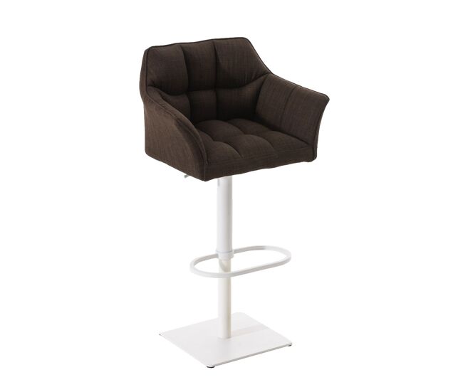 Taburete de bar damaso en tela 45x64x88-113 cm