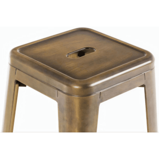 Taburete de bar Joshua Metal Dorado 43X43X76 cm