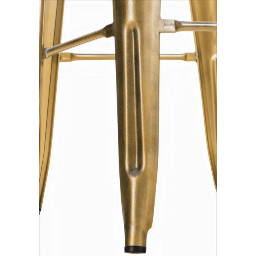 Taburete de bar Joshua Metal Dorado 43X43X76 cm
