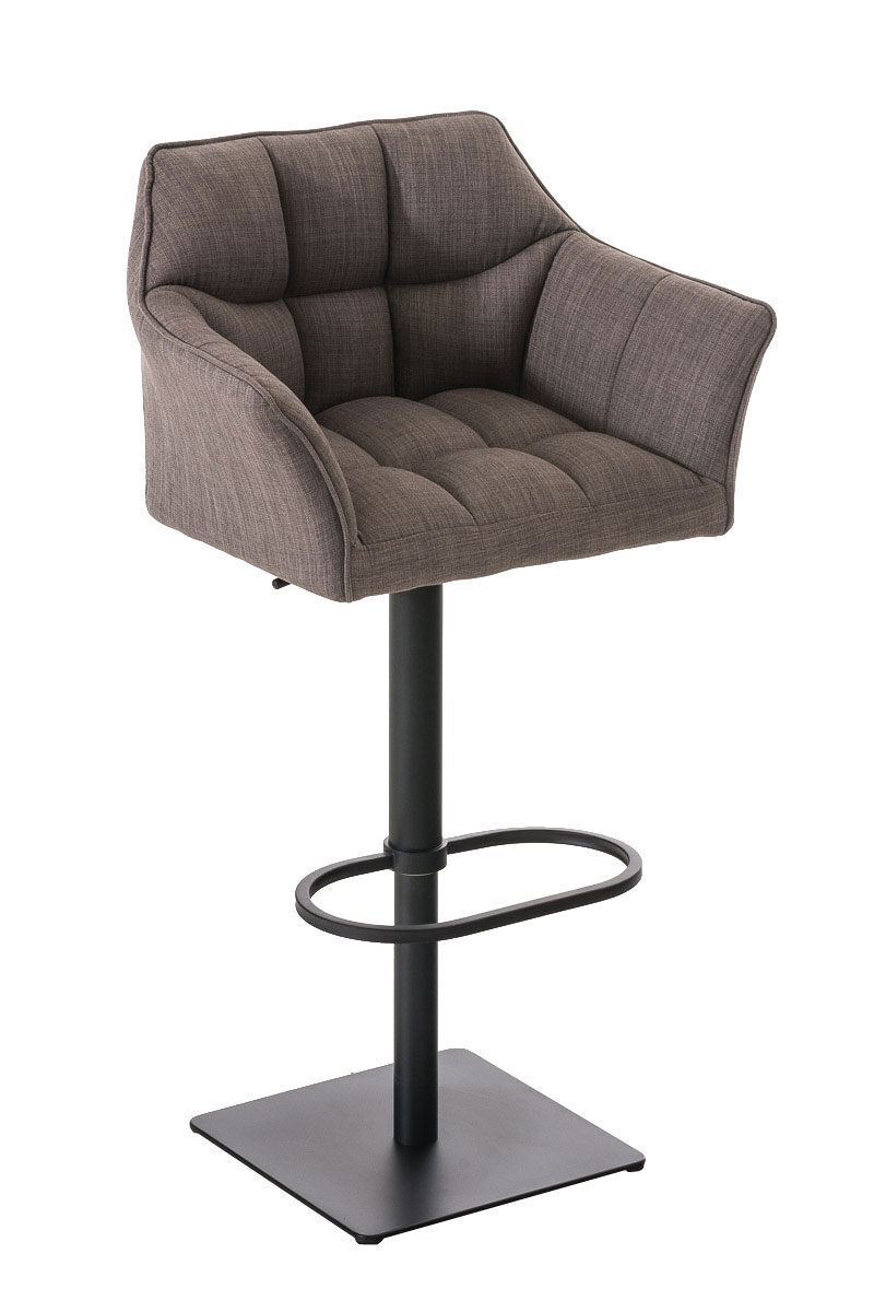 Taburete de bar damaso en tela 45x64x88-113 cm