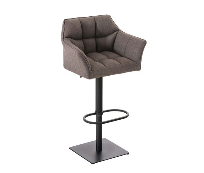 Taburete de bar damaso en tela 45x64x88-113 cm
