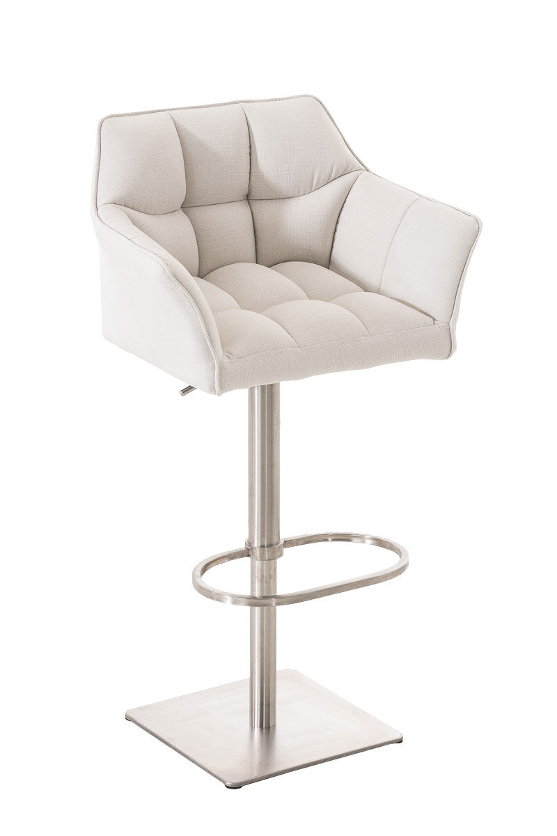 Taburete de bar damaso en tela 45x64x88-113 cm