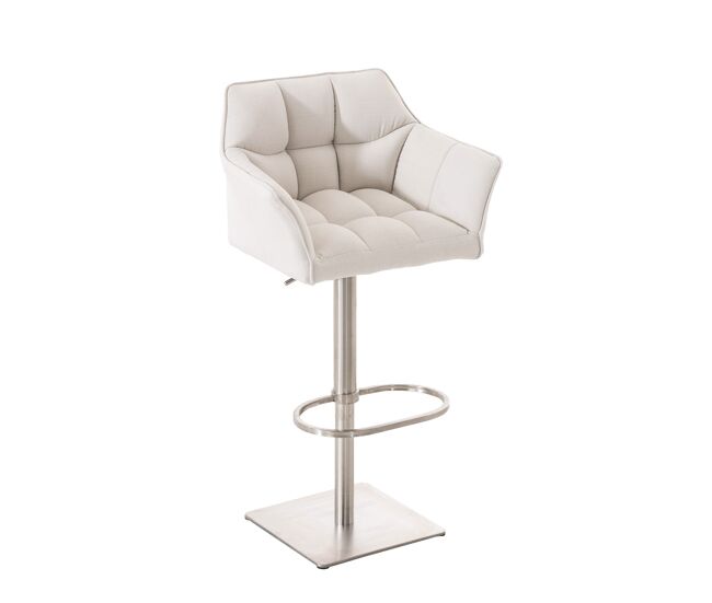 Taburete de bar damaso en tela 45x64x88-113 cm