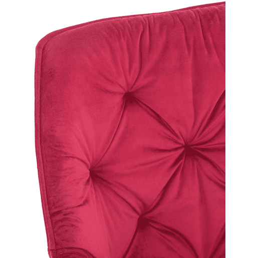 Set de 4 sillas Tanna de salón en terciopelo Rojo 62X58X83 cm