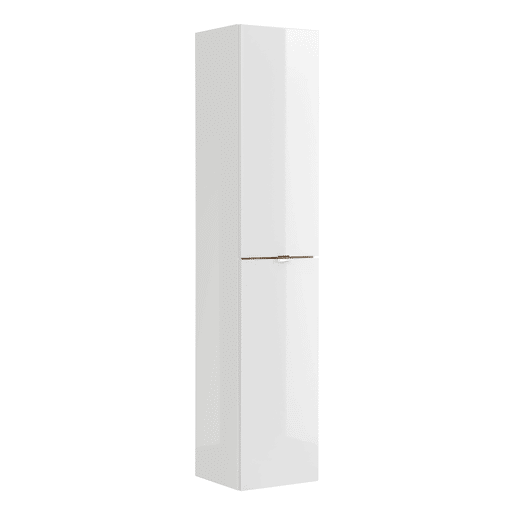 Conjunto móvel lavatório individual encastrado 60cm e coluna April Branco