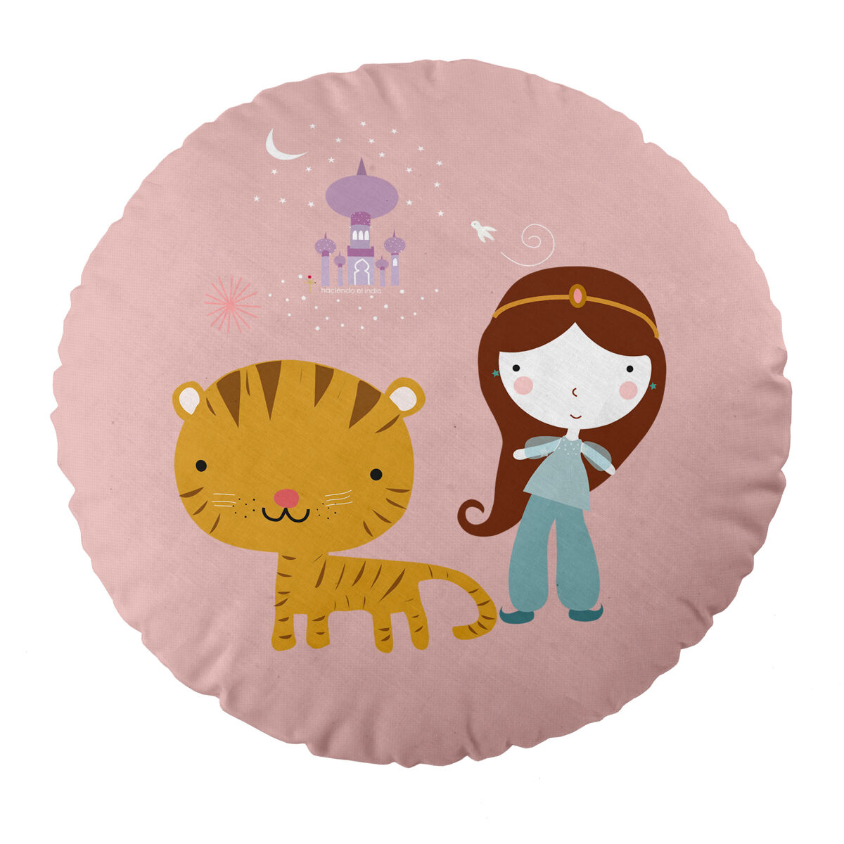 COJIN REDONDO CON RELLENO MIL UNA NOCHE