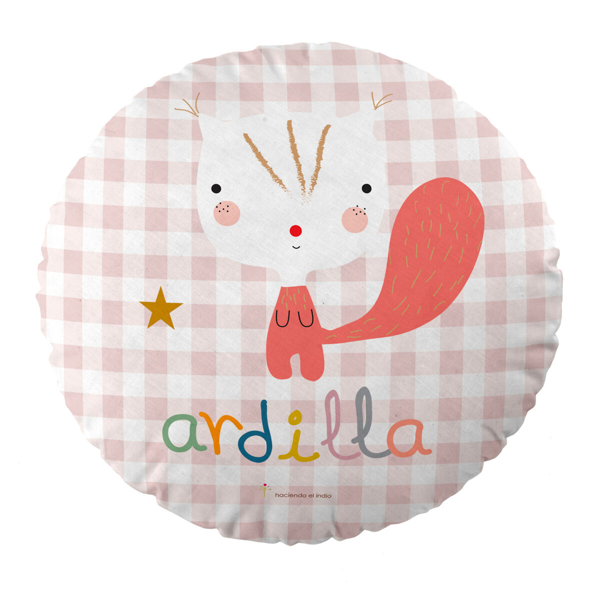 COJIN REDONDO CON RELLENO ABCD