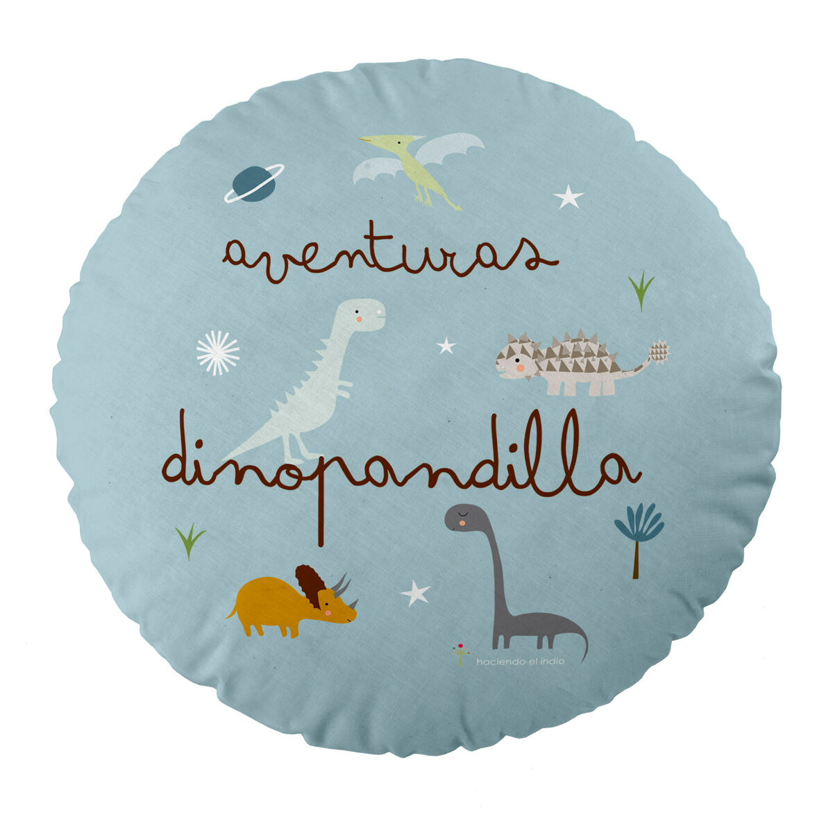 COJIN REDONDO CON RELLENO DINOS
