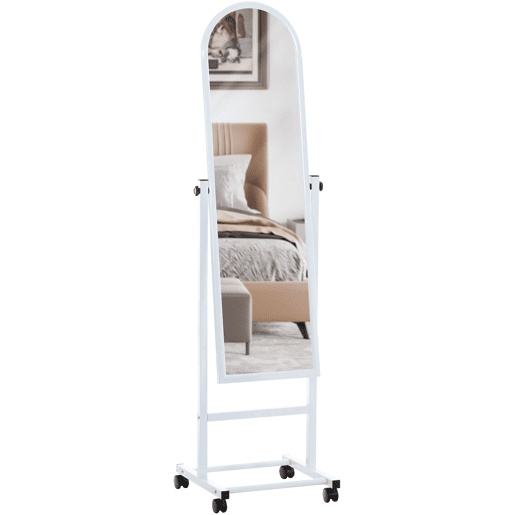 Espejo de pie Evoir Madera Blanco 39X39X151 cm