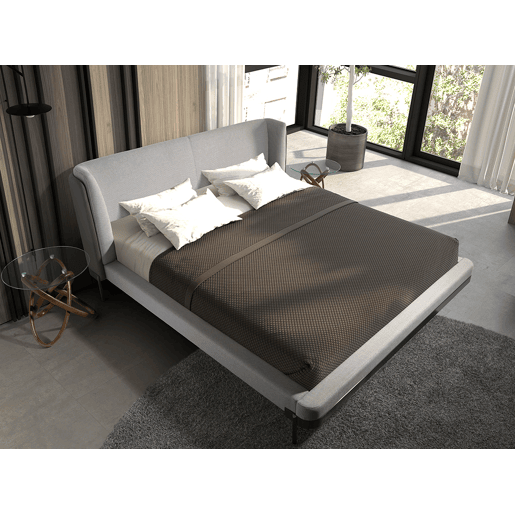 ANGEL CERDA Cama em tecido elegante