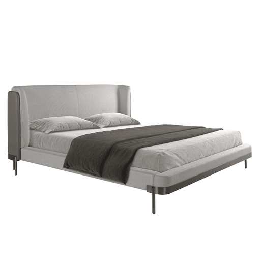 ANGEL CERDA Cama em tecido elegante