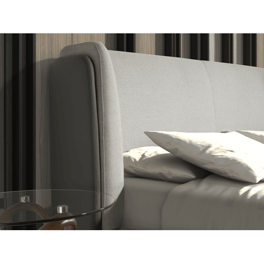 ANGEL CERDA Cama em tecido elegante