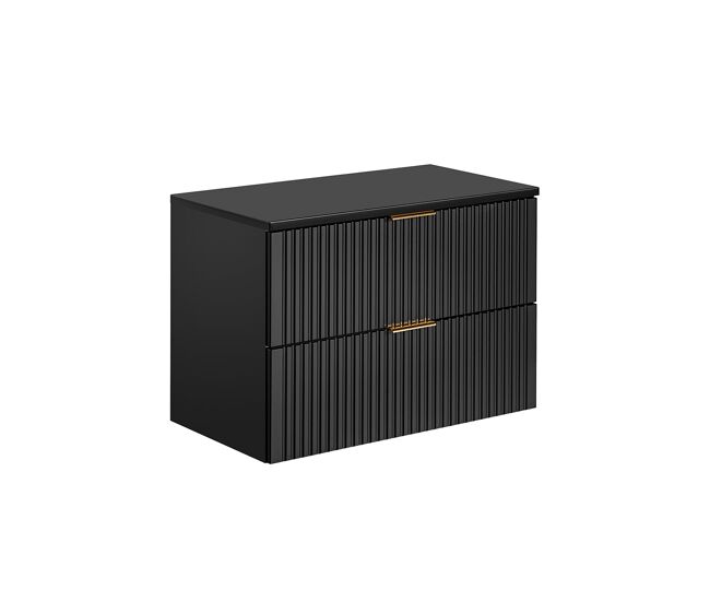 Mueble bajo lavabo 80cm y encimera adriel negro