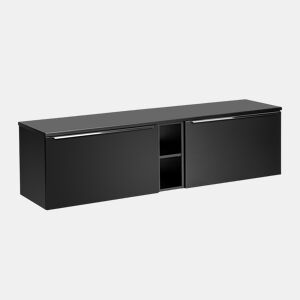 Móvel de toucador Éros 180cm 2 nichos Preto
