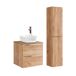 Conjunto mueble lavabo individual y columna April 60 Conjunto mueble lavabo individual y columna April 60 Blanco