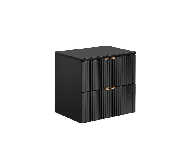 Mueble bajo lavabo 60cm y encimera adriel negro