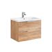 Conjunto mueble lavabo individual encastrado y columna April 80 Conjunto mueble lavabo individual encastrado y columna April 80 Blanco