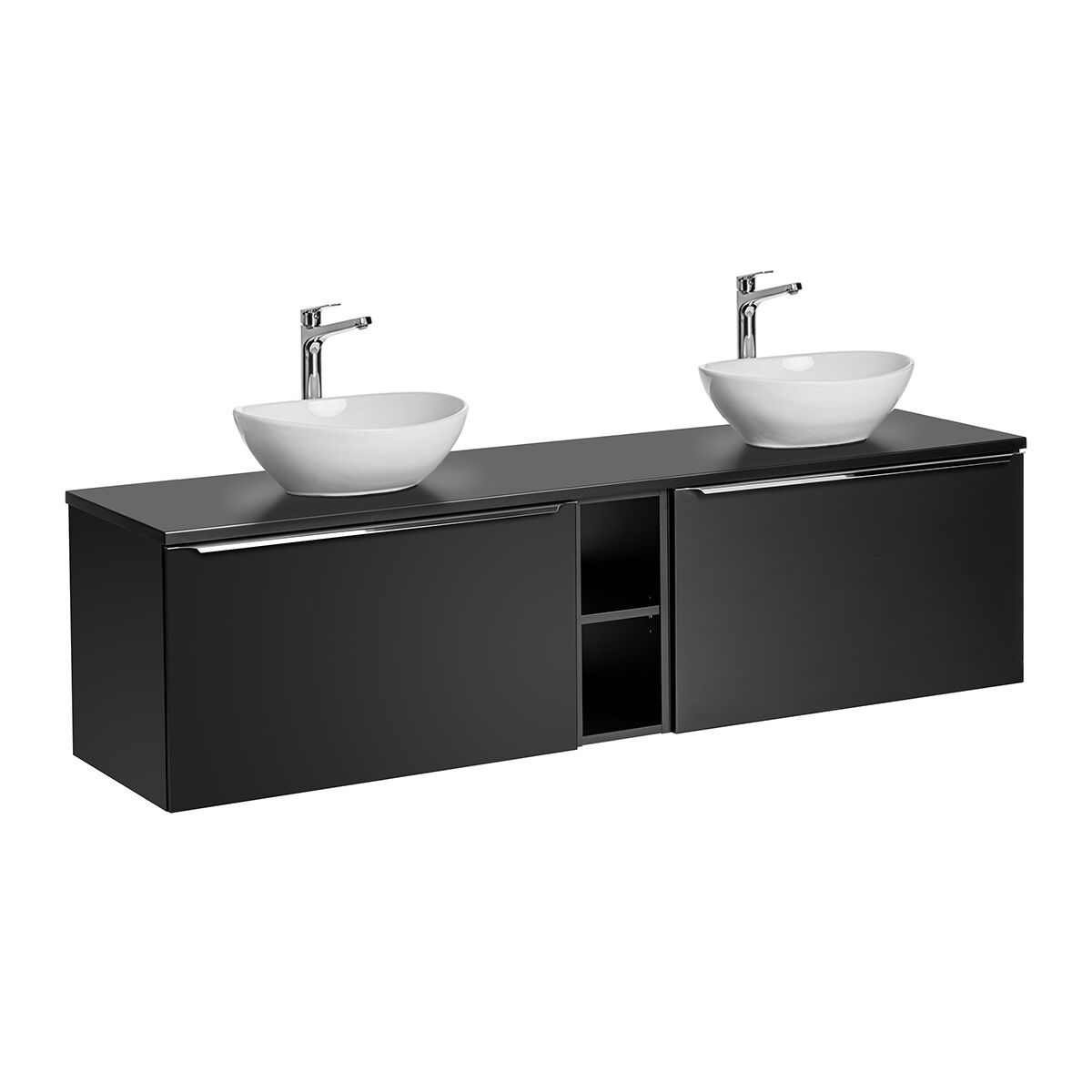 Mueble lavabo doble 2 nichos Éros 180