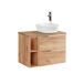 Conjunto mueble lavabo individual 2 nichos y columna April 80 Conjunto mueble lavabo individual 2 nichos y columna April 80 Blanco