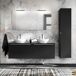 Mueble bajo lavabo doble 1 Éros Negro Eros Mueble bajo lavabo doble 1 Éros Negro Eros Negro