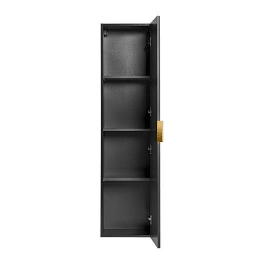 Móvel de toucador individual 60cm e coluna Adriel Preto