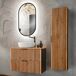 Conjunto de muebles con lavabo individual y columna Gaia 80 Conjunto de muebles con lavabo individual y columna Gaia 80 Madera
