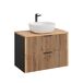 Conjunto de muebles con lavabo individual y columna Gaia 80 Conjunto de muebles con lavabo individual y columna Gaia 80 Madera