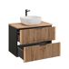 Conjunto de muebles con lavabo individual y columna Gaia 80 Conjunto de muebles con lavabo individual y columna Gaia 80 Madera