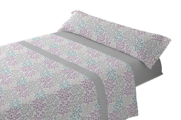 Juego de sábanas tres piezas cama de 90cm slen gris donegal